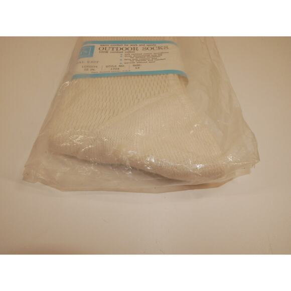 VTG Sears Outdoor Sock Thermal Knit Combed Cotton Men Size 13 NOS - Picture 6 of 10